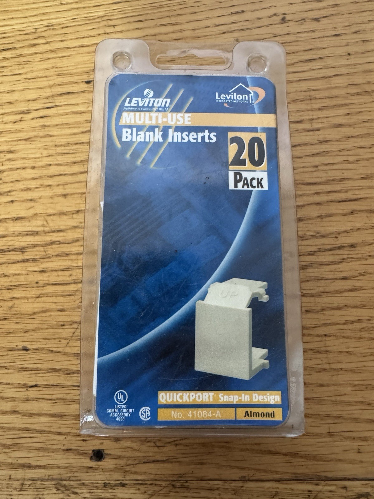 Leviton 41084-A Quickport blank inserts 20-Pack