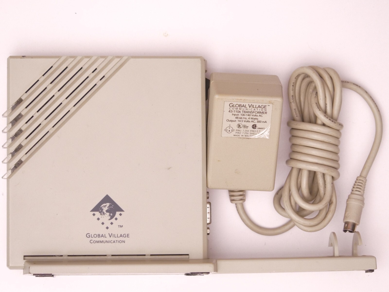 Global Village Communication TelePort Gold A800 RS232 Modem For Apple Macintosh