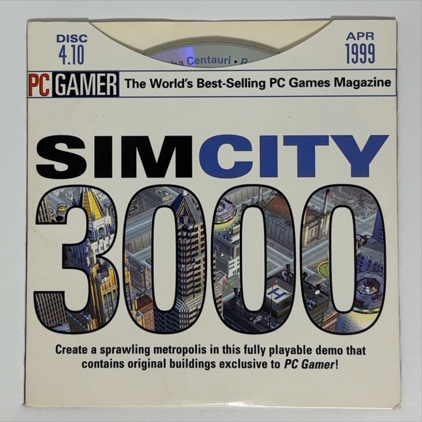 PC Gamer Demo Disc 4.10 April 1999 CD-ROM Vintage PC Gaming Software