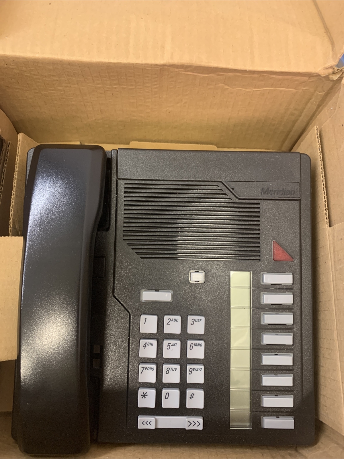Nortel Network Meridian Corded Land Line Office Phone Black NT9K08AA03 + Cords