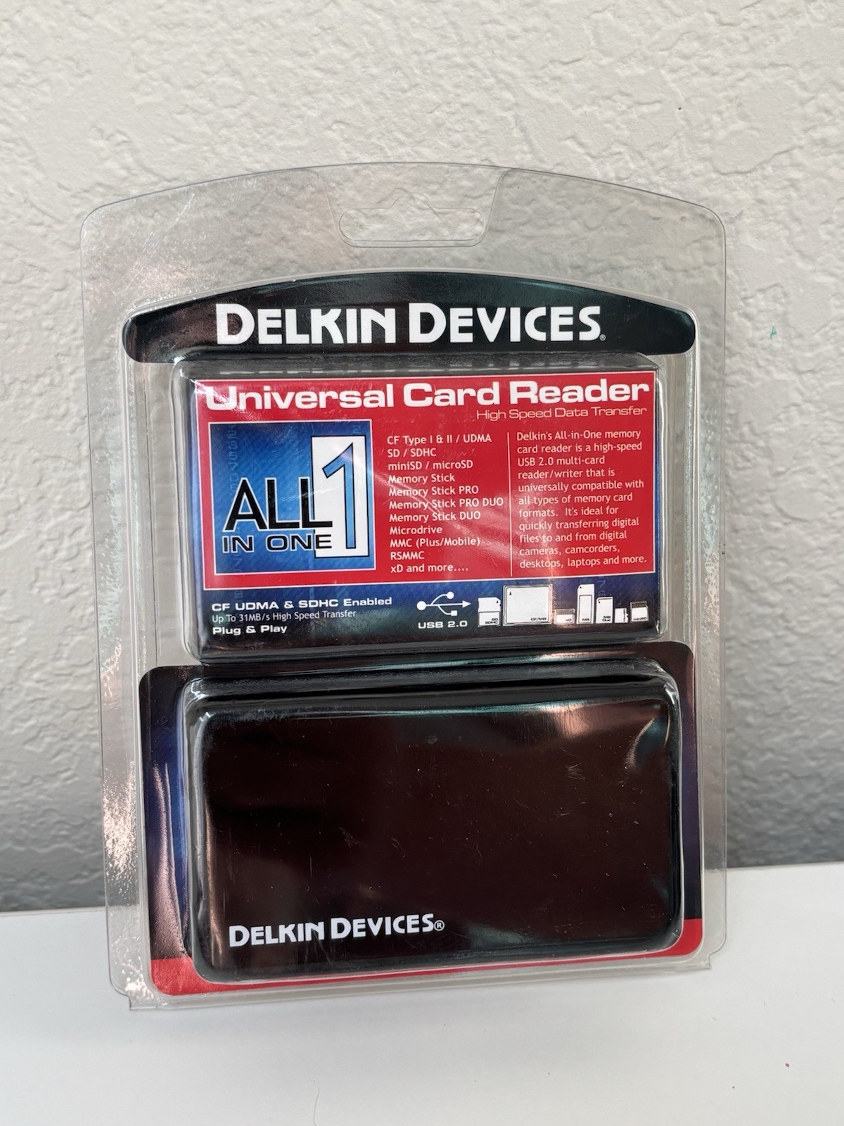 Delkin Devices All in 1 Universal Card Reader USB 2.0 High Speed Data Transfer