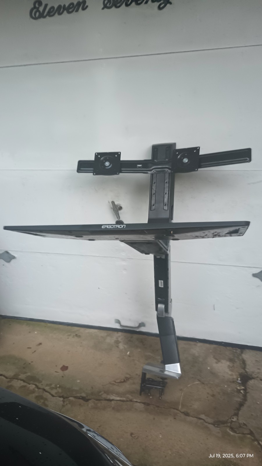 Ergotron 24-312-026 WorkFit-A- Dual Standing Desk Workstation Sit-Stand Desk Arm