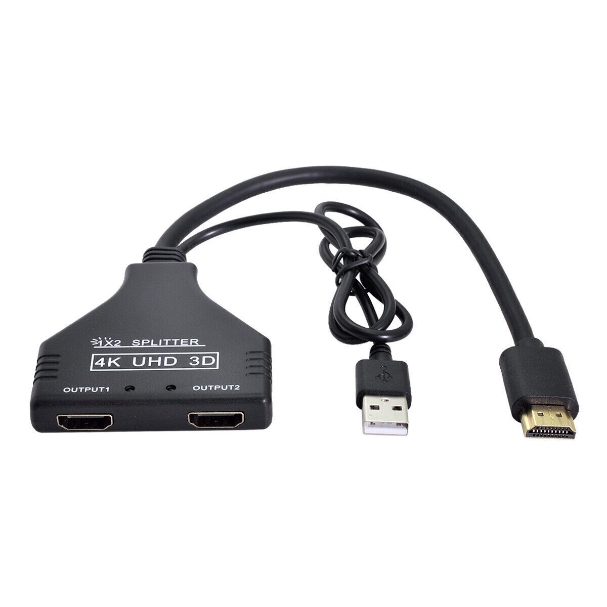 HDMI-Compatible 1.3 to Dual Female Splitter Switch Extension Adapter Cable