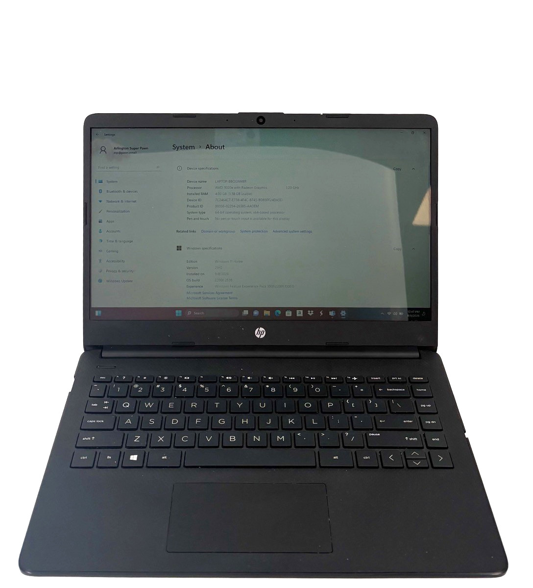 HP LAPTOP 14-FQ0075NR (ASP018694)
