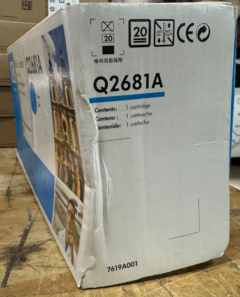 Genuine HP Invent Color LaserJet 3700 Cyan Print Cartridge Q2681A