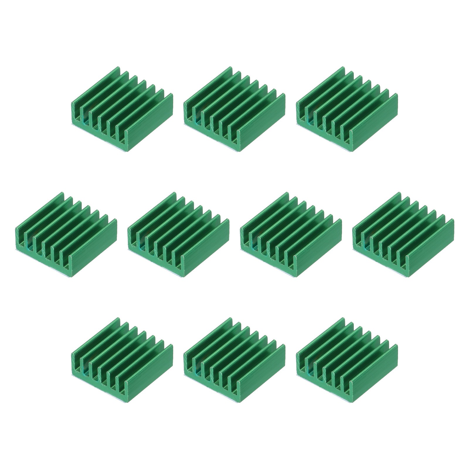 10Pcs 14x14x6mm Heatsink Aluminum Radiator Heat Sink Cooling Green