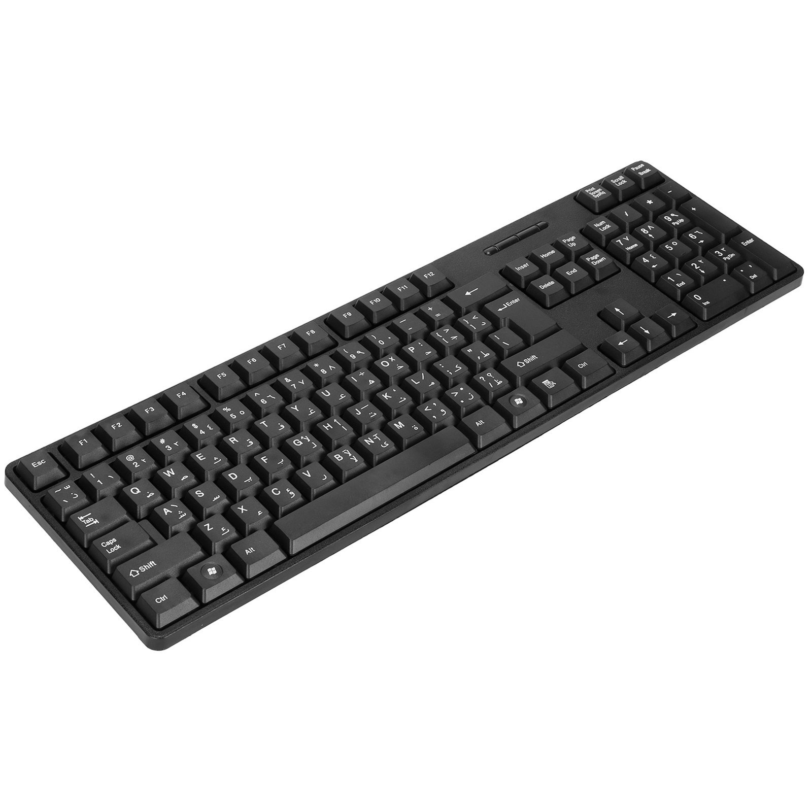 ｀Computer Keyboards Ergonomic Design USB Wired Arabic English Mechanical Keyb