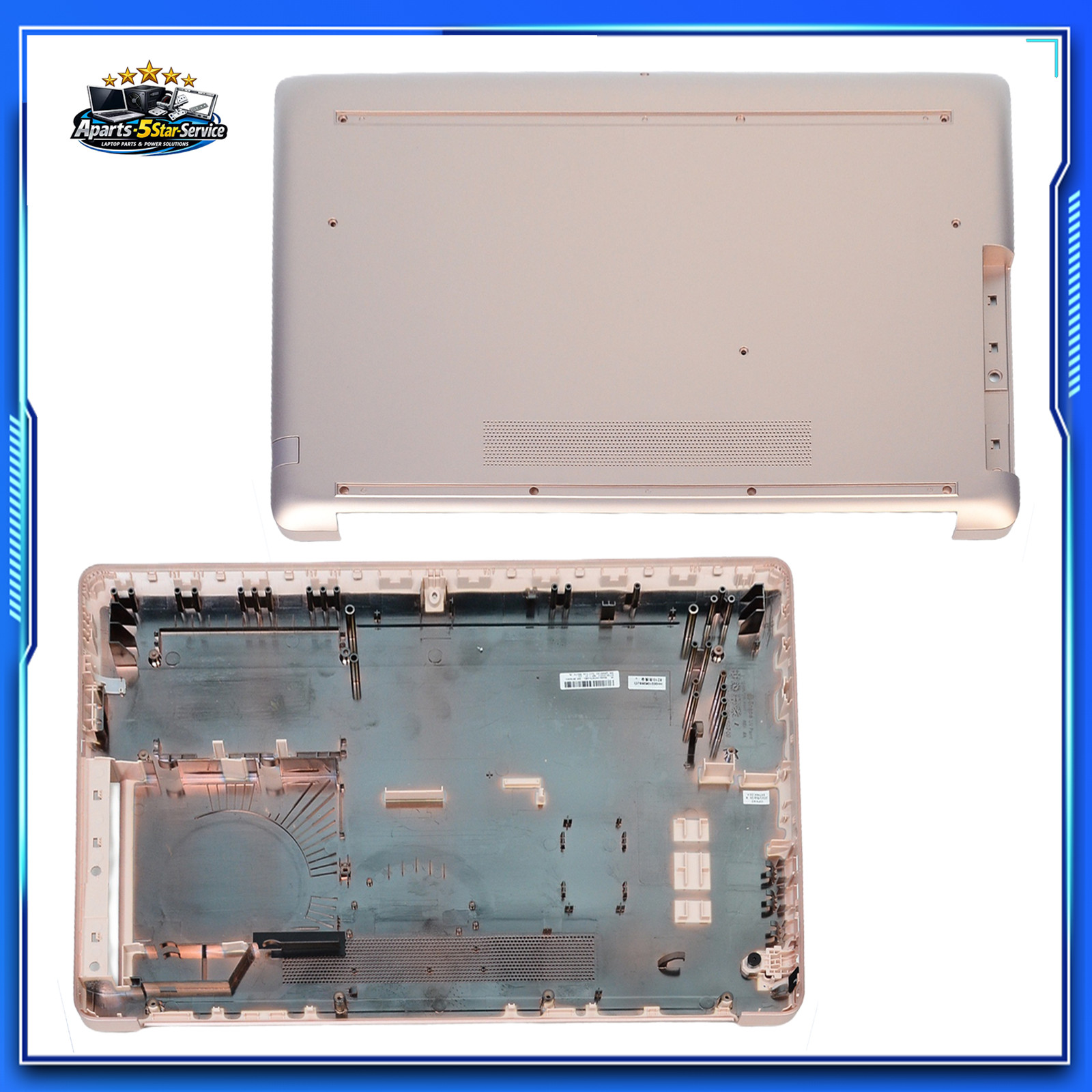 New L25492-001 Rose Gold Bottom Case Base Cover for HP 17-BY 17T-BY 17-CA 17Z-CA