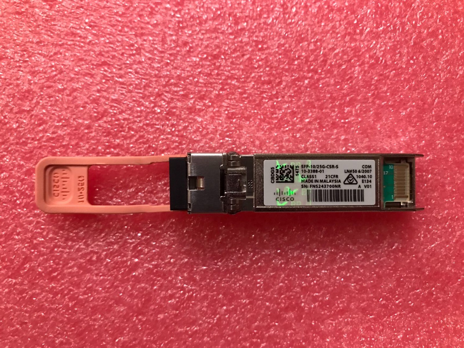 Cisco SFP-10/25G-CSR-S 25GB BASE-CSR 850nm Short Reach MMF SFP28 Transceiver