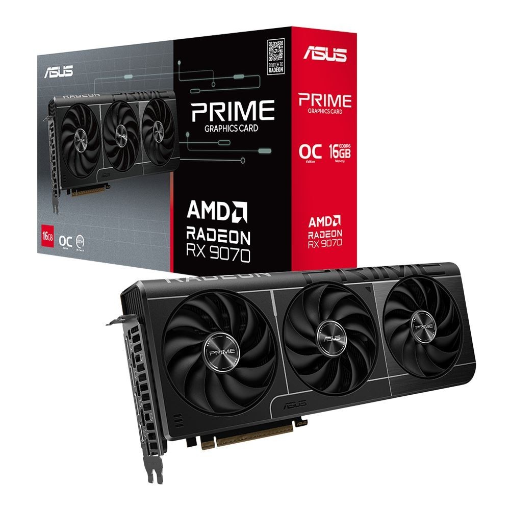 ASUS AMD Radeon RX 9070 Prime OC 16GB GDDR6 PCIe 5.0 Graphics Card ⚡ Sealed
