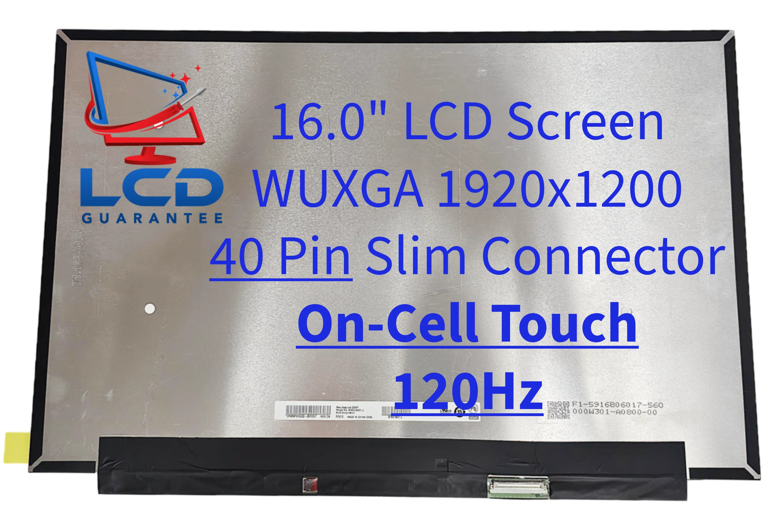Acer KL.16005.031 16" WUXGA 120Hz On-Cell Touch Laptop LCD Screen