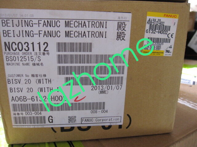 NEW ORIGINAL 1PC FANUC SERVO AMPLIFIER A06B-6132-H002 FREE EXPEDITED SHIPPING