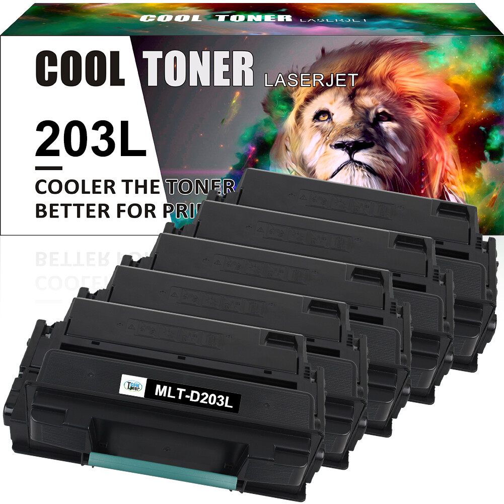 5 PK Hi-Yield Toner Cartridge With Samsung MLT-D203L SL-M4020ND M4070FR M4072FD
