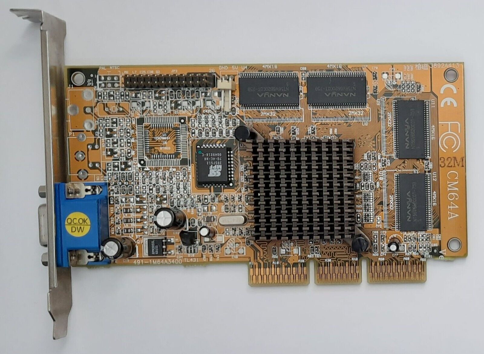 PowerColor SNiper M AGP Graphics Card (Nvidia TNT2 M64, CM64A, 32MB, Retro, 2001)