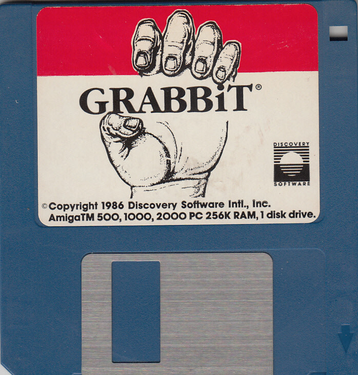 Discovery Grabbit Software 1 Floppy for Amiga Tested