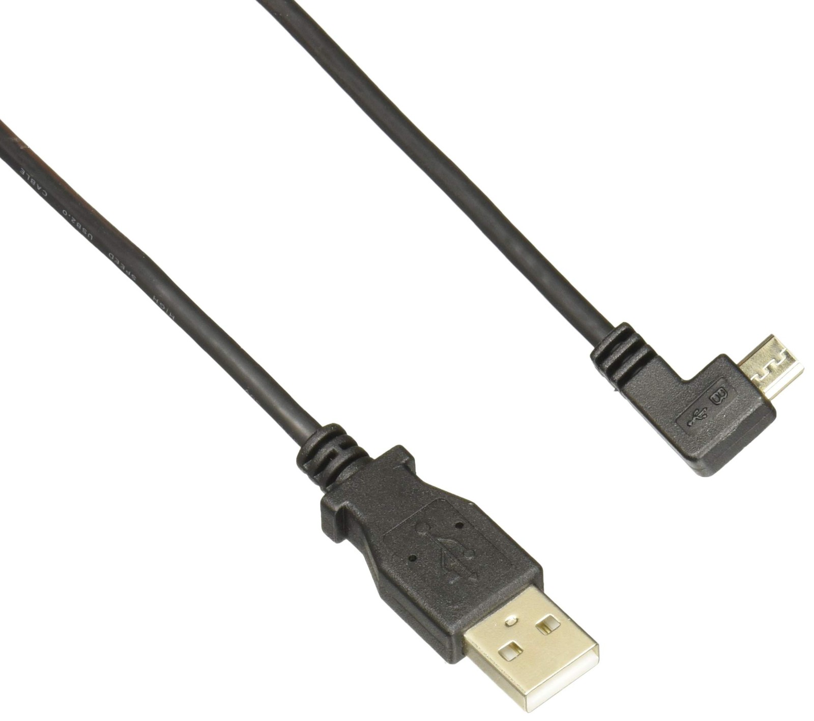 StarTech.com 1m 3 ft Micro-USB Charge-and-Sync Cable - Left-Angle Micro-USB - M/