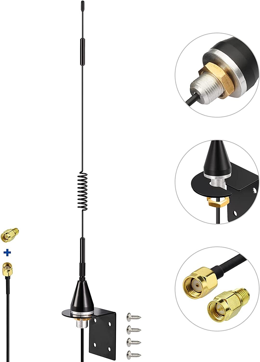 2pcs Bingfu 4G Cellular Antenna 7dBi RP SMA for Spypoint Link Trail Game Camera