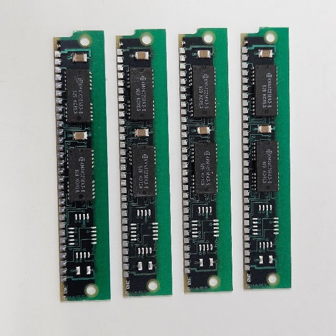 1MB (4x 256KB) 30-Pin SIMM RAM Memory Set 80ns Samsung Vintage 286 386 Mac