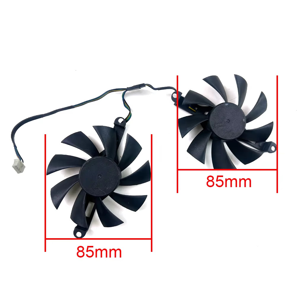 Cooling Fan 4PIN 75MM 85MM RX6600M GPU Replacement Accessories for PELADN RX580