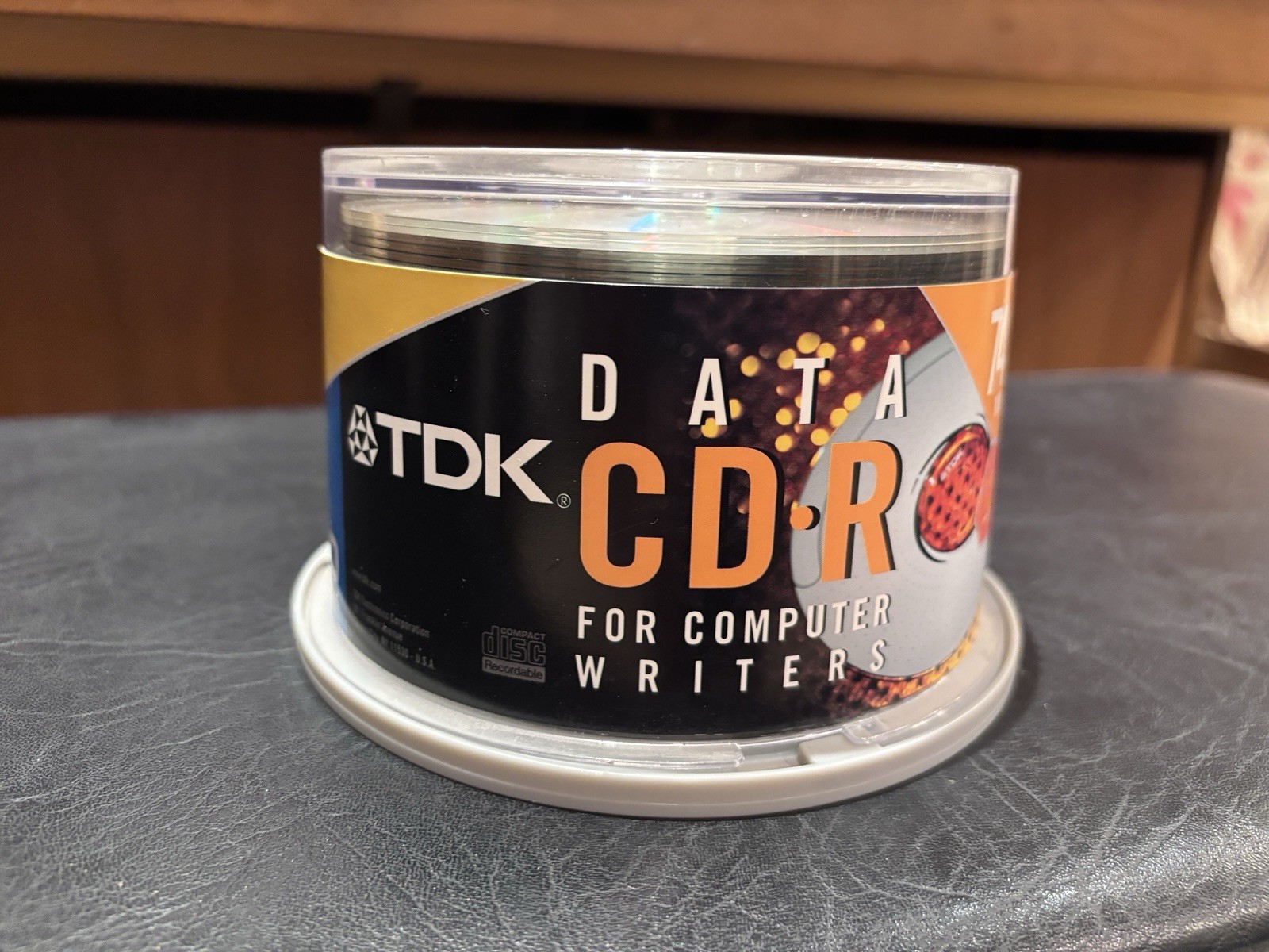 TDK CD-R Data 50 Discs 74 MIN 650 MB 12X Computer Writers Spindle Discontinued