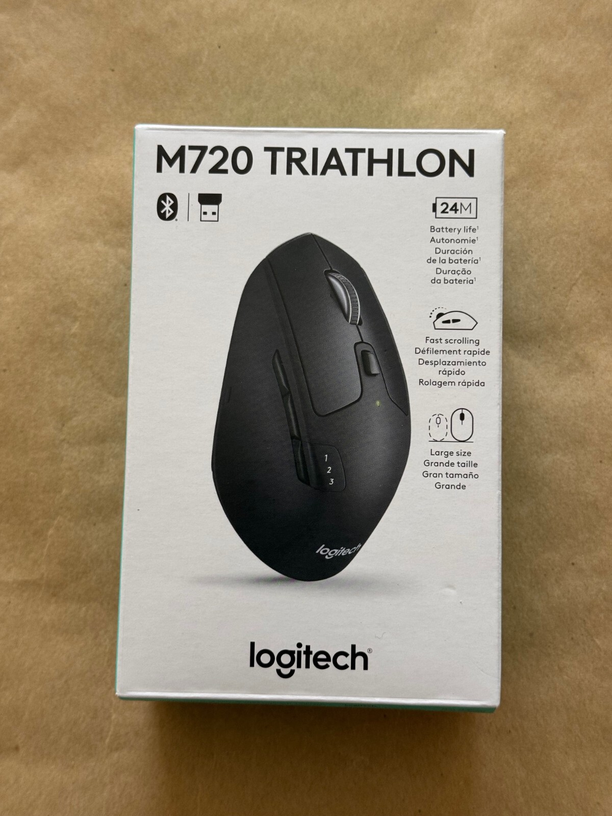 NEW LOGITECH M720 TRIATHLON WIRELESS MOUSE 910-004790 NEW 2025 RETAIL PACKAGING