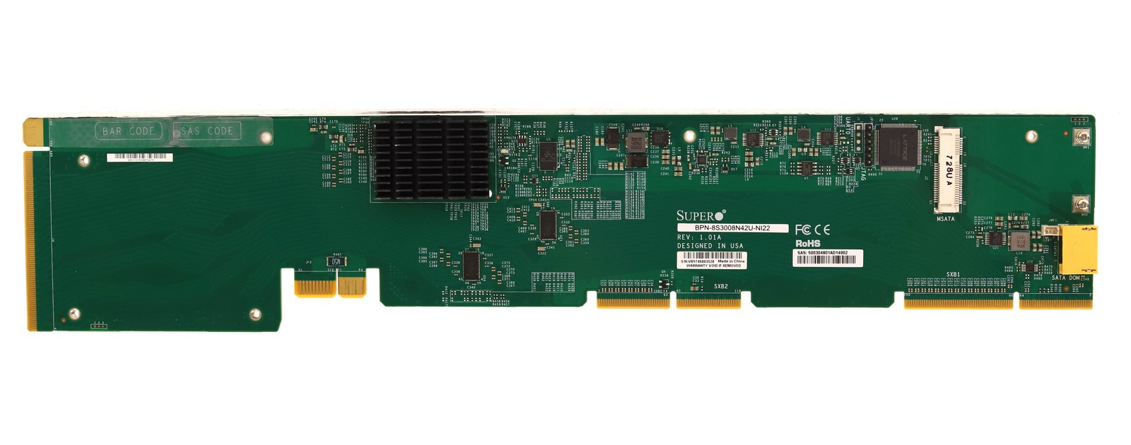 SuperMicro Compute Node Backplane Board P/N: BPN-8S3008N42U-NI22 Tested Working