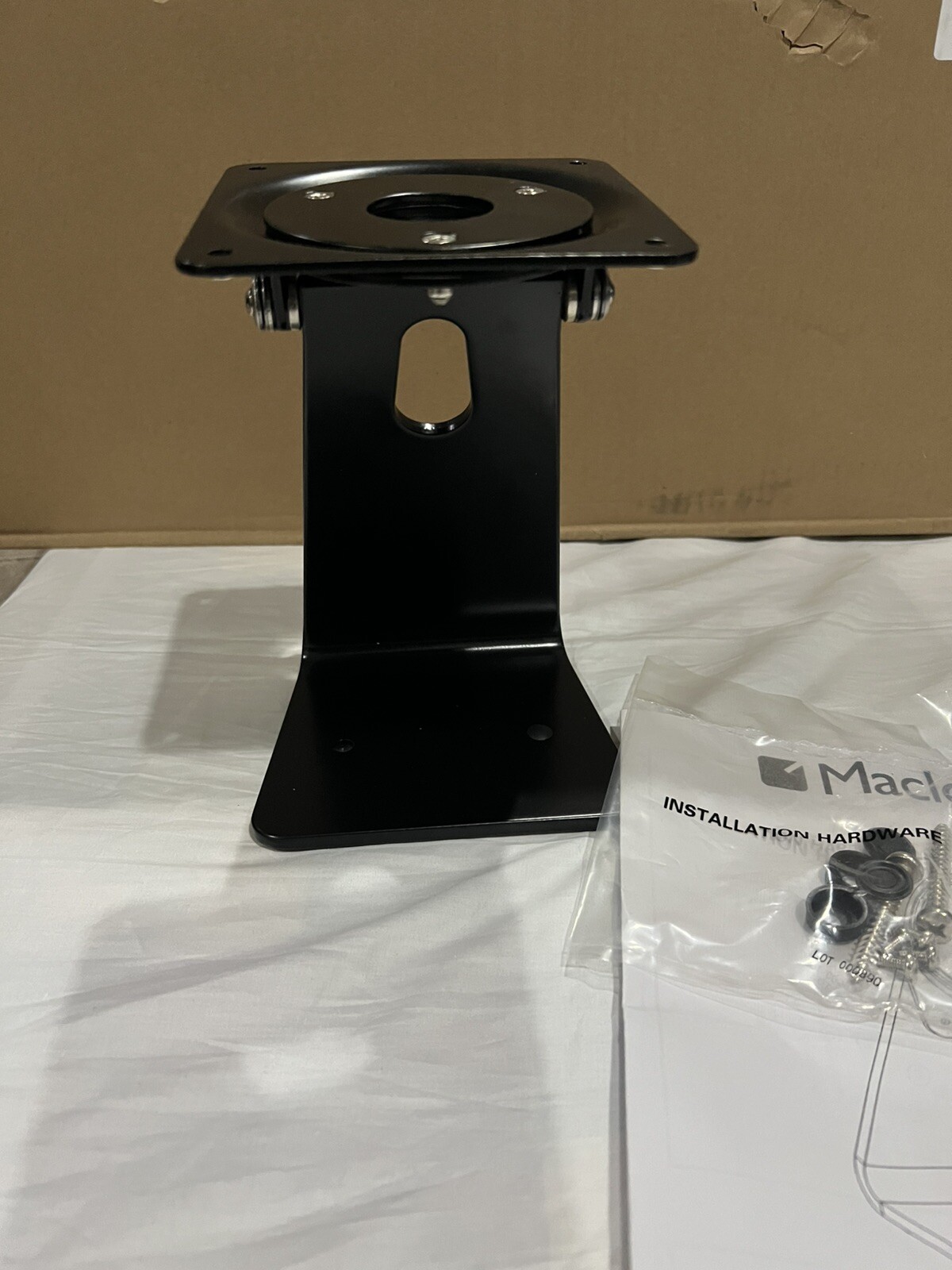 Maclocks 303B Compulocks Tablet Kiosk Stand, 360 Table Top. Black Mac Locks.