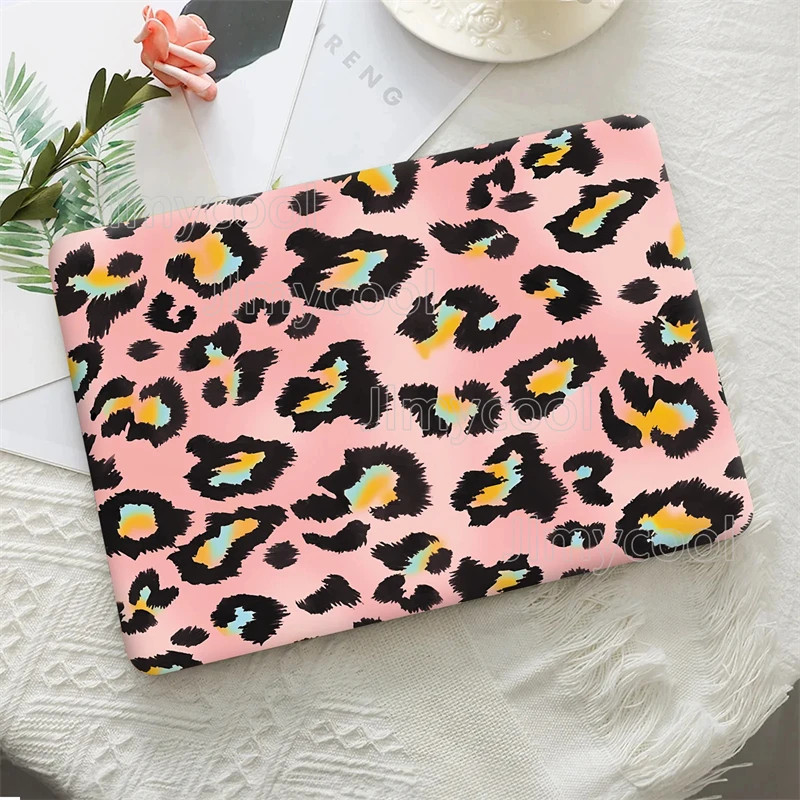 2 A + D Side Rendering Laptop Protective Film Leopard Print Texture Style Laptop