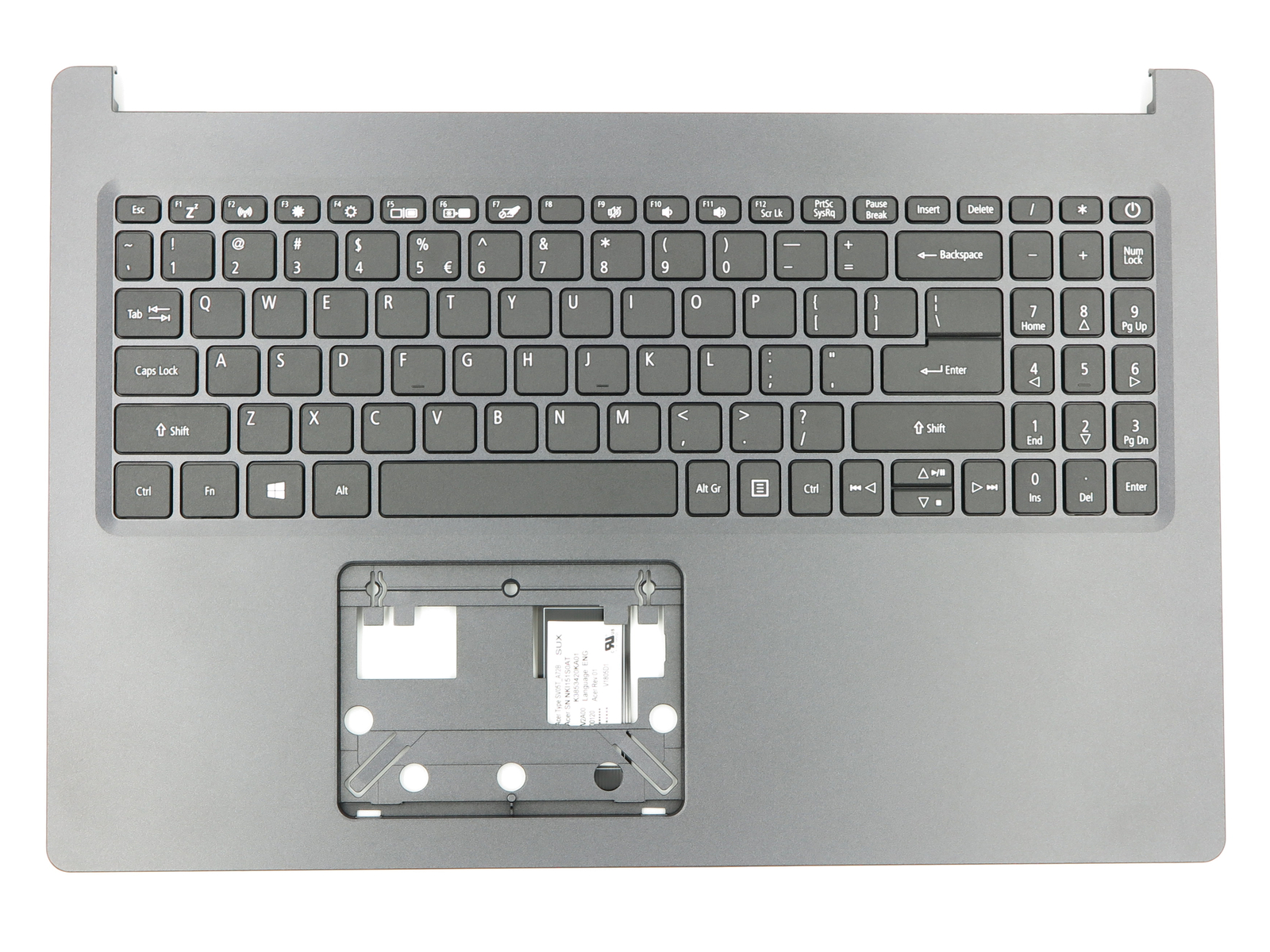 6B.HVTN7.030 FOR ACER Palmrest Non-Backlit Keyboard BLACK