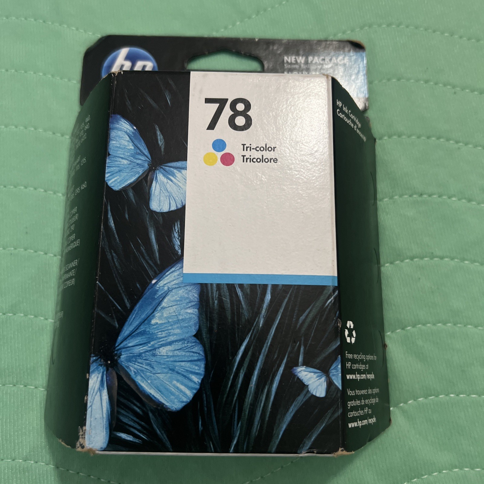 Genuine OEM Factory Sealed HP 78 Tri-Color Inkjet Cartridges Expired 03/2016