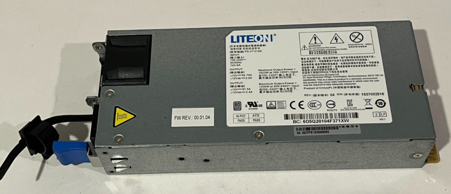 LITEON PS-2112-5Q 1200W AC Power Supply