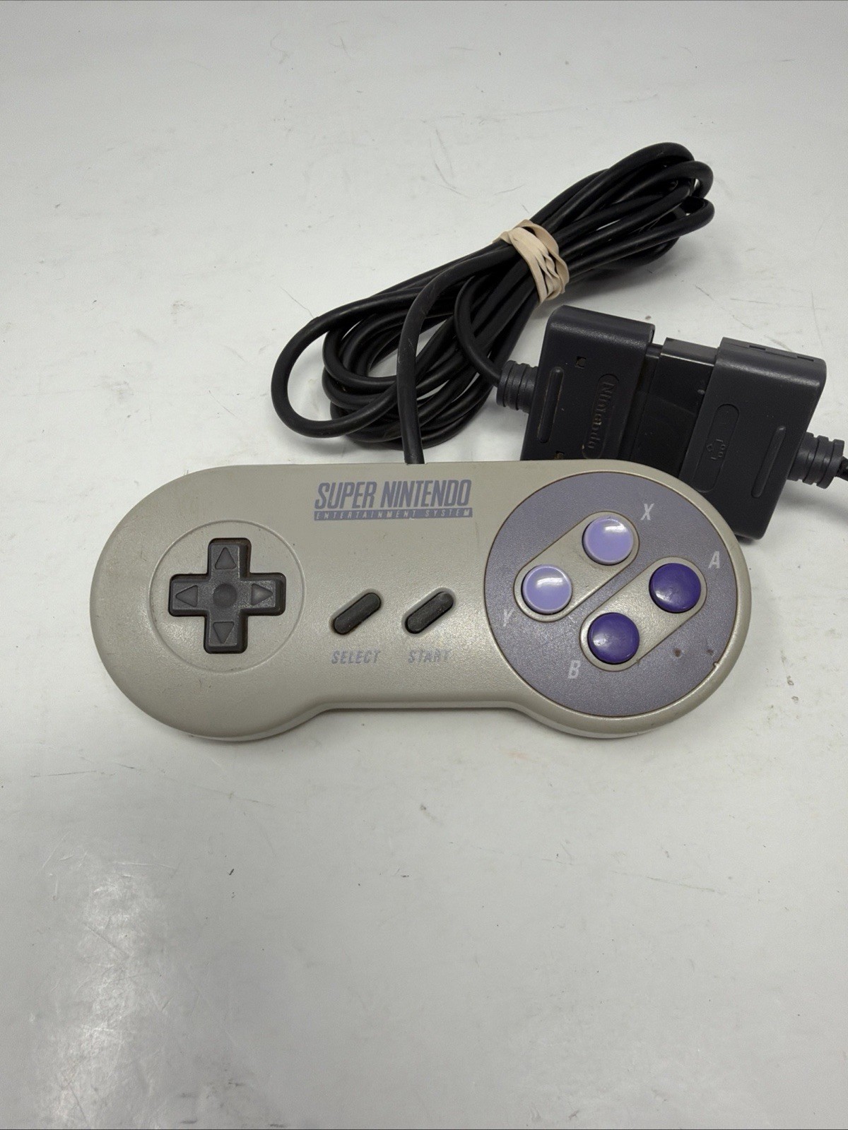 Official Nintendo SNES Controller SNS-005 Grey OEM Gamepad with Extension Cable