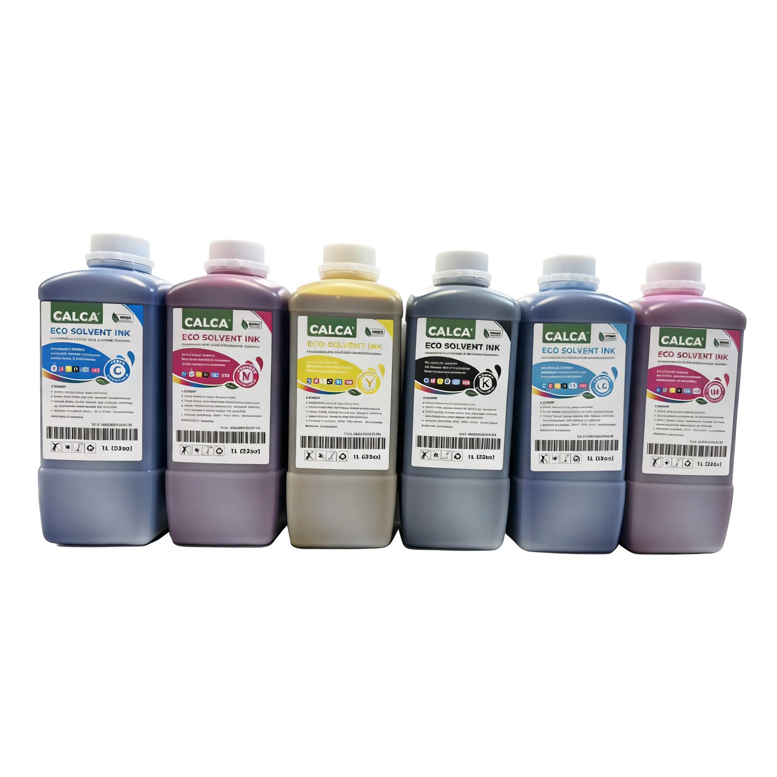 US Stock, Calca Compatible ECO Solvent Ink -- YMCK LC LM