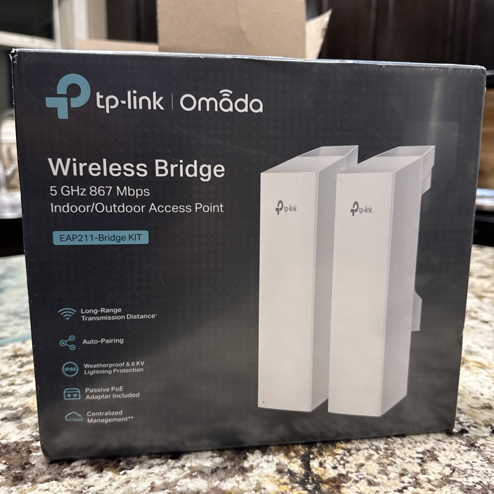 TP-Link Omada EAP211-Bridge KIT 5GHz 867Mbps Outdoor Wireless Bridge 2-Pack