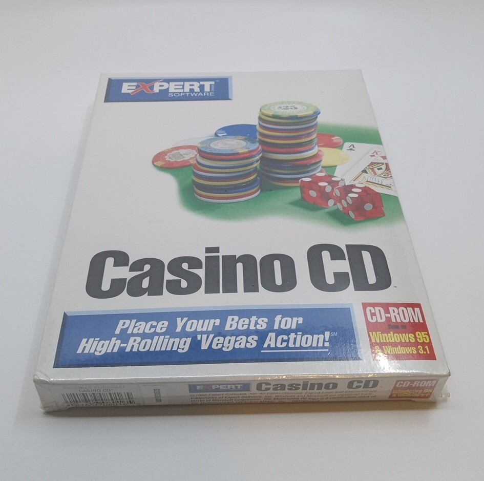 Expert Software Casino CD Rom Windows 95 and 3.1 Vegas Games Brand New Big Box
