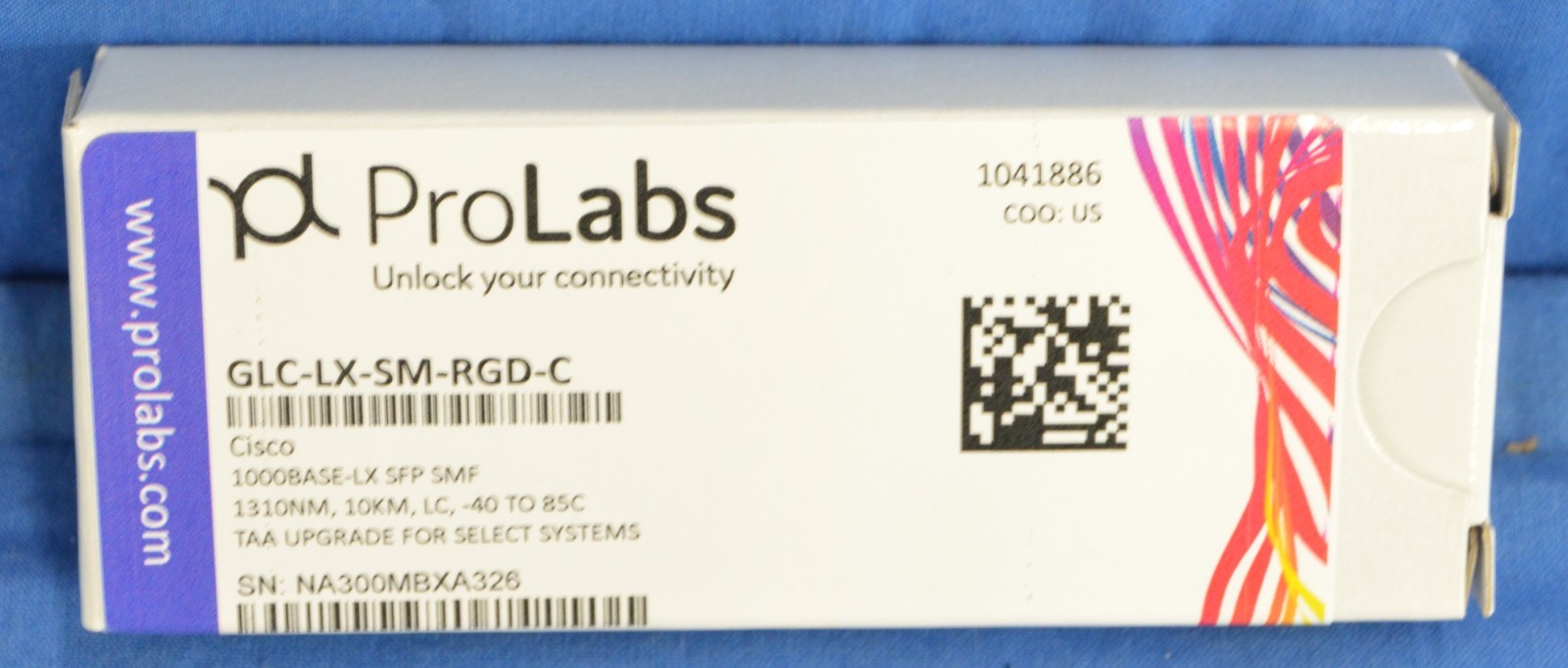 PRO LABS GLC-LX-SM-RGD-C Genuine Fiber Transceiver SFP Module 1000Base-LX 1310nm
