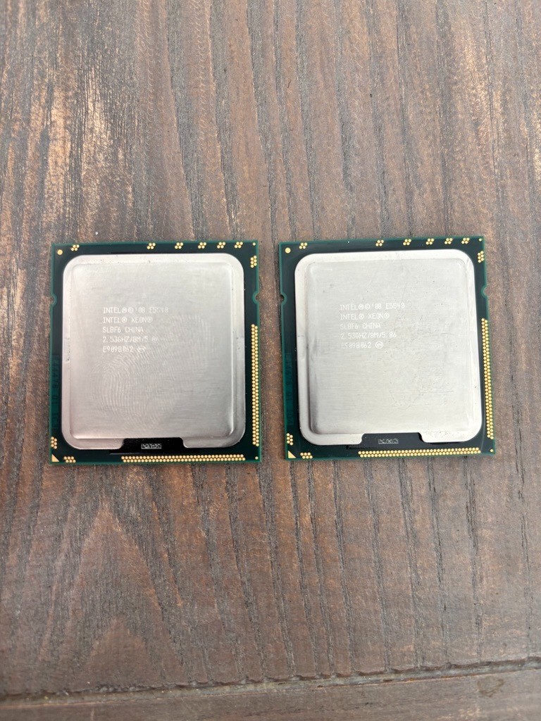 Matched Pair Intel Xeon E5548 2.93GHz LGA1366 Server CPUs - Dell R710 Pull