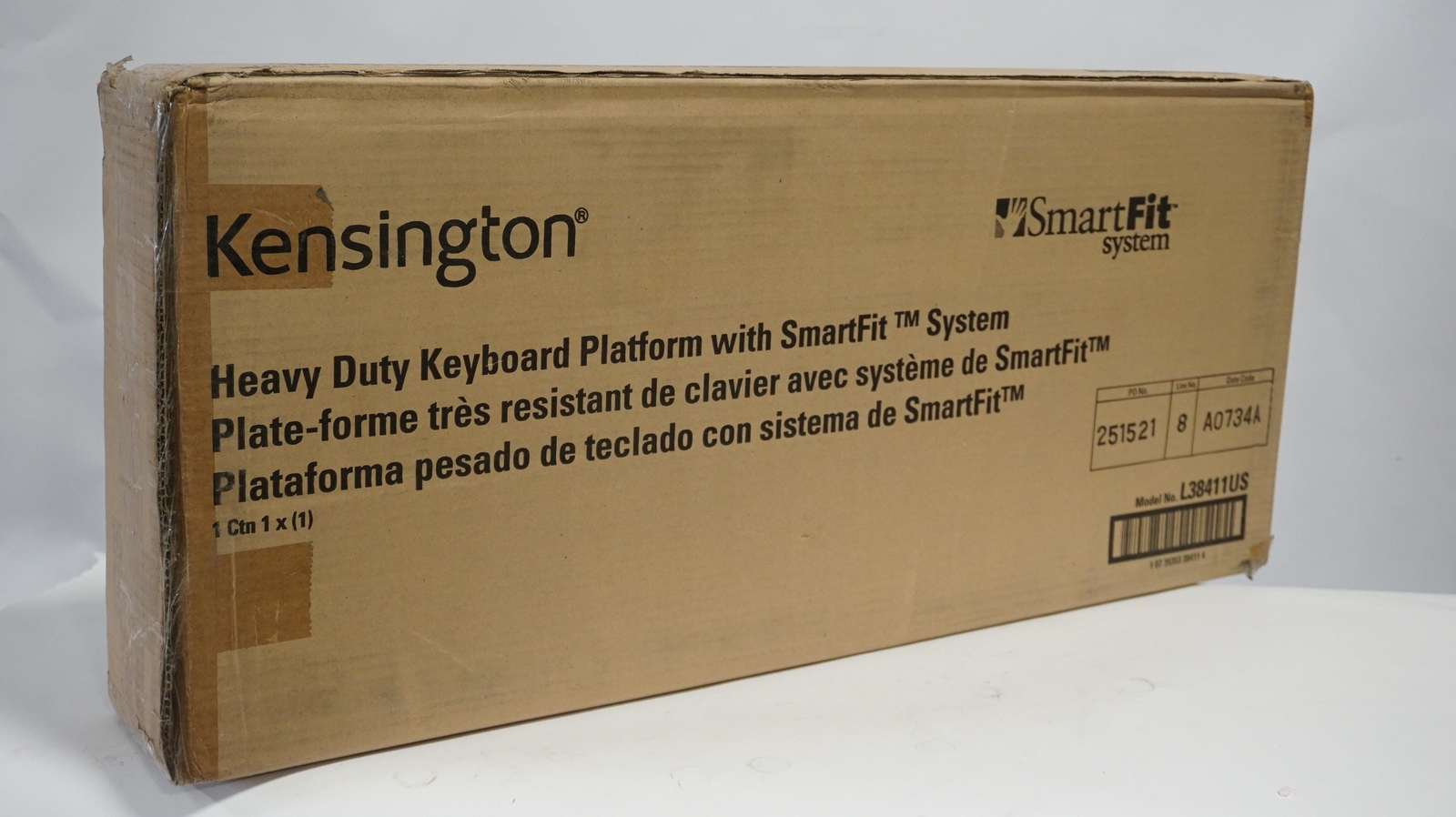 KENSINGTON HEAVY DUTY ADJUSTABLE UNDER-MOUNT KEYBOARD&MOUSE PLATFORM+WRIST REST