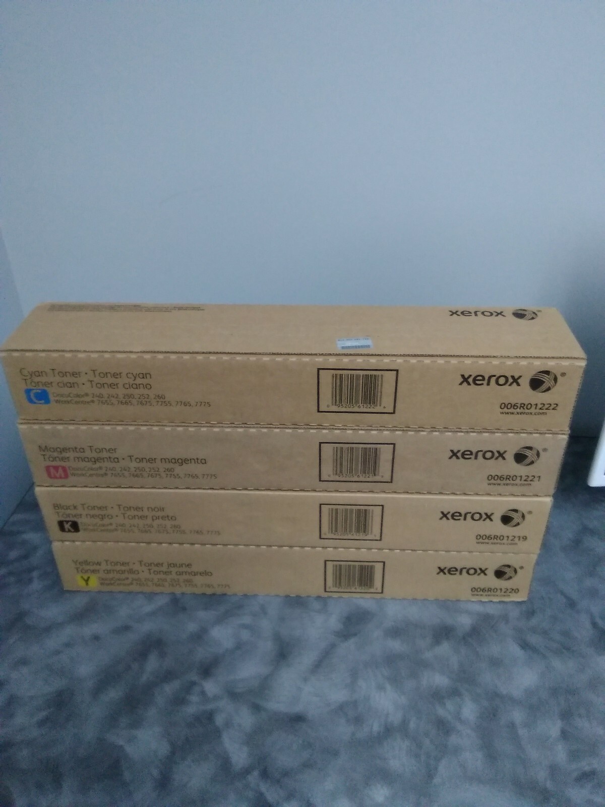 Xerox DocuColor 240 242 250 252 260 Toner Set Workcenter 7655 7755 7775 