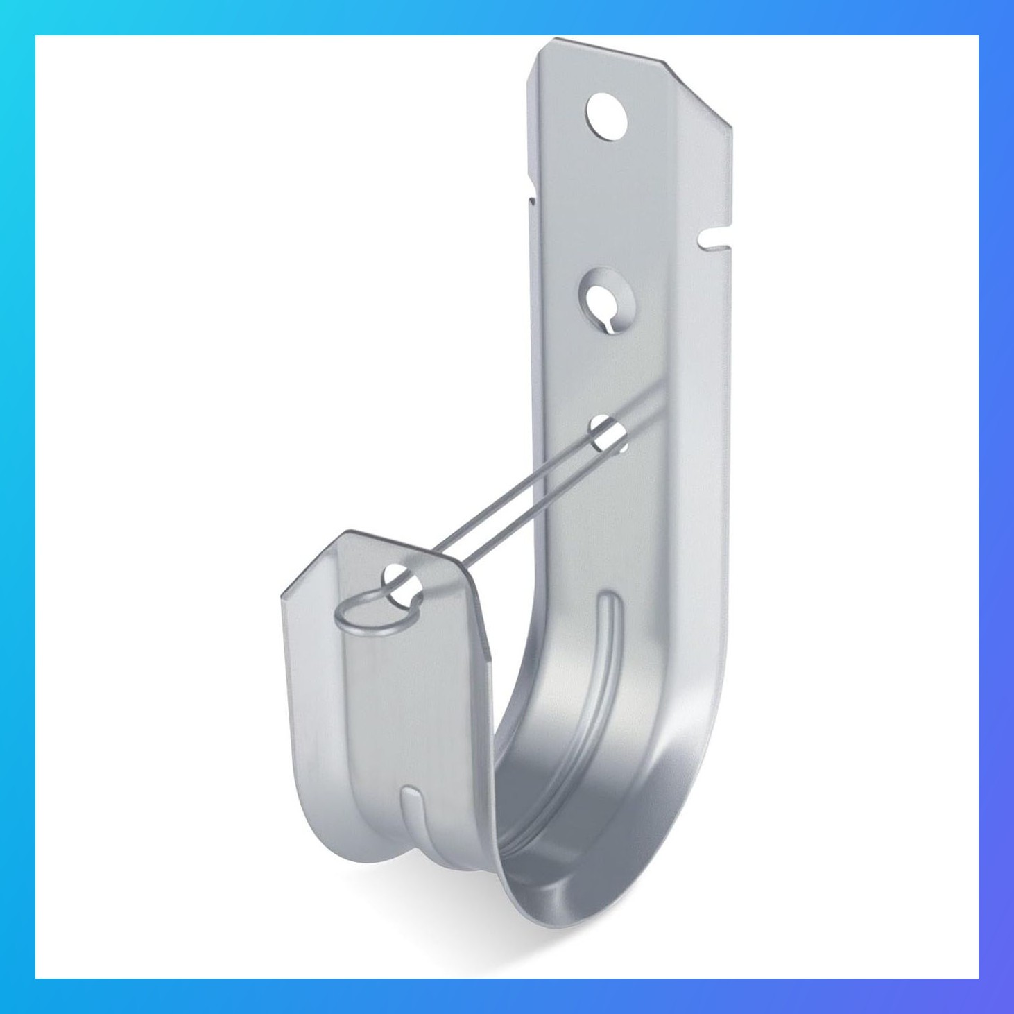 25 Pcs 2 in Galvanized Steel J-Hooks for Cable Management