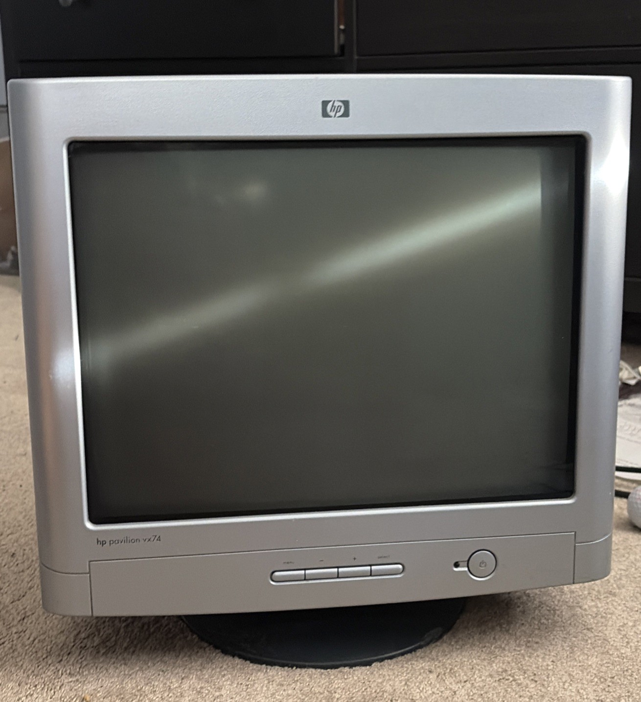 HP VX74 17" Flat Screen CRT Gaming Monitor Tested Working Nice 