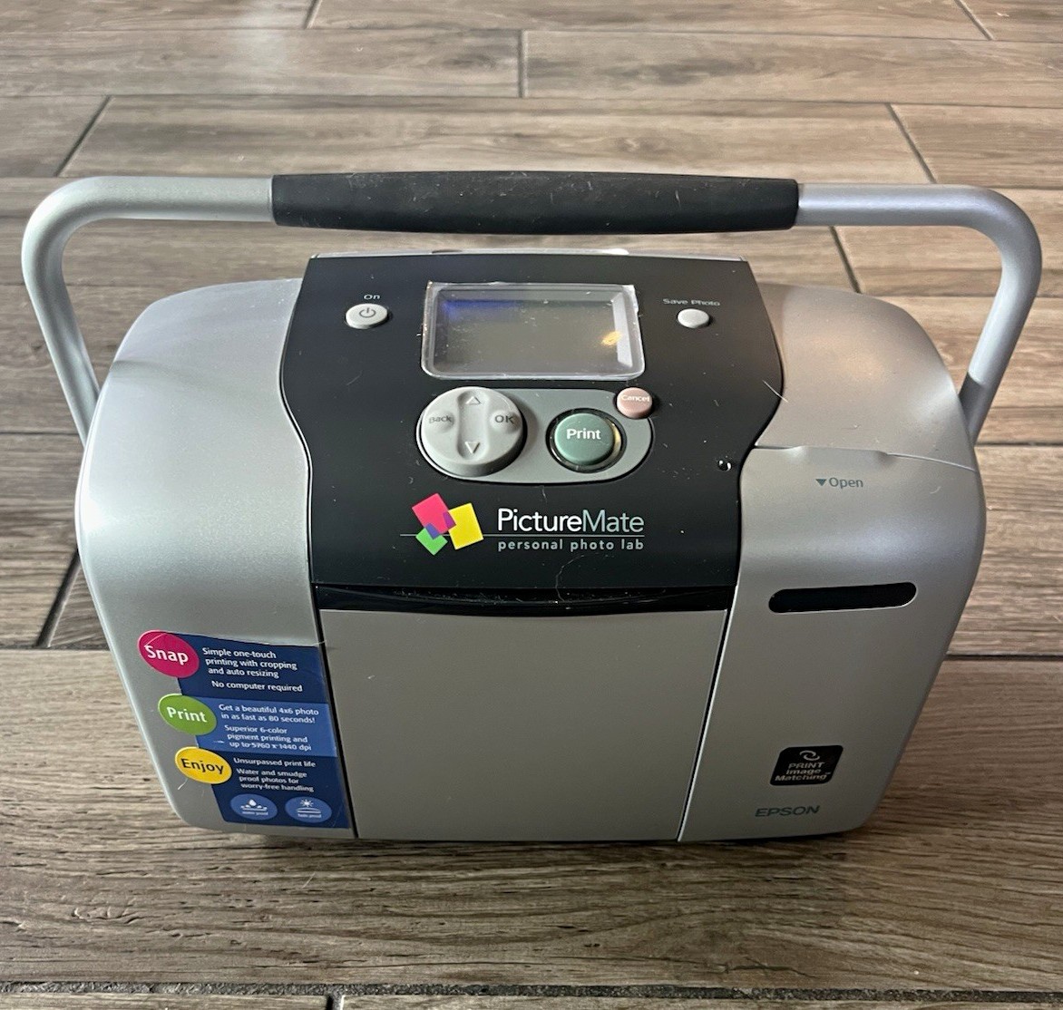 Epson PictureMate Portable Inkjet Digital Photo Printer, Color Output