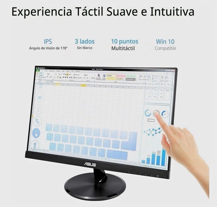 ASUS VT229H 21.5" IPS FHD 1080p 10-Point Touch 75Hz HDMI VGA USB