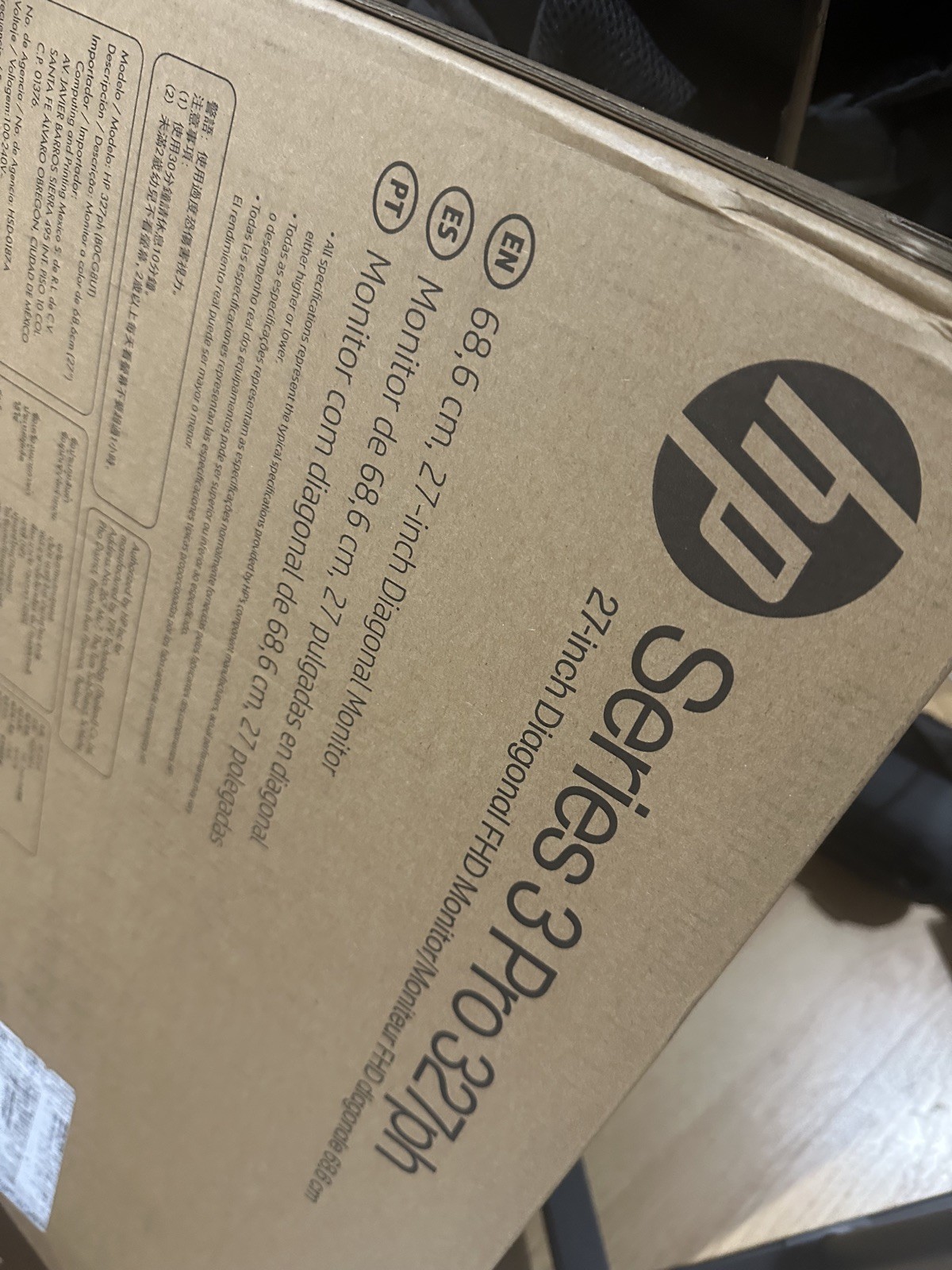 HP Series 3 Pro 27" Monitor - VGA, HDMI, DP - FHD 100Hz, 16:9 - Speakers (327ph)