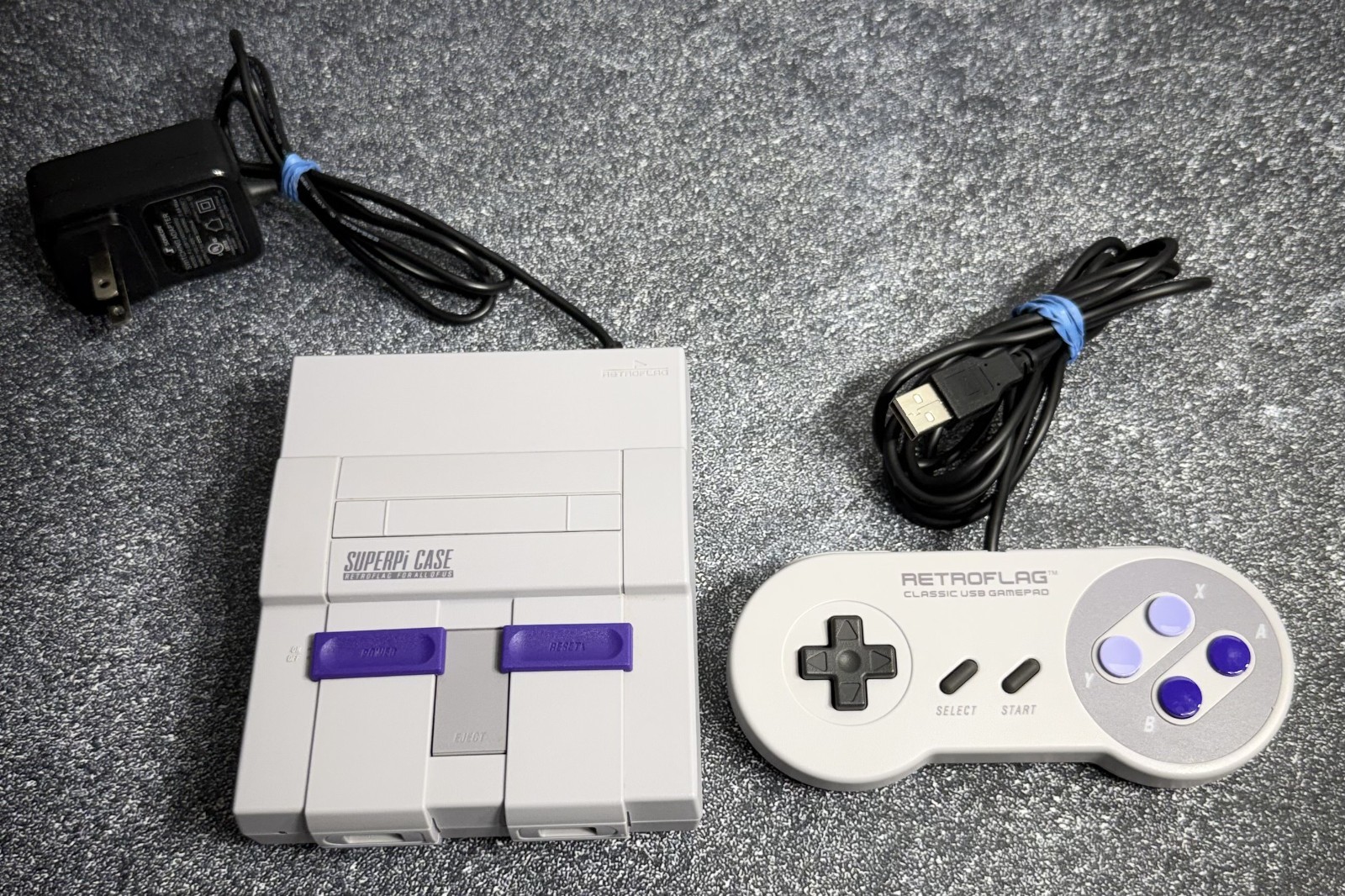 Retroflag SUPERPi Case Console for Raspberry w 1 Classic USB Gamepad Controller