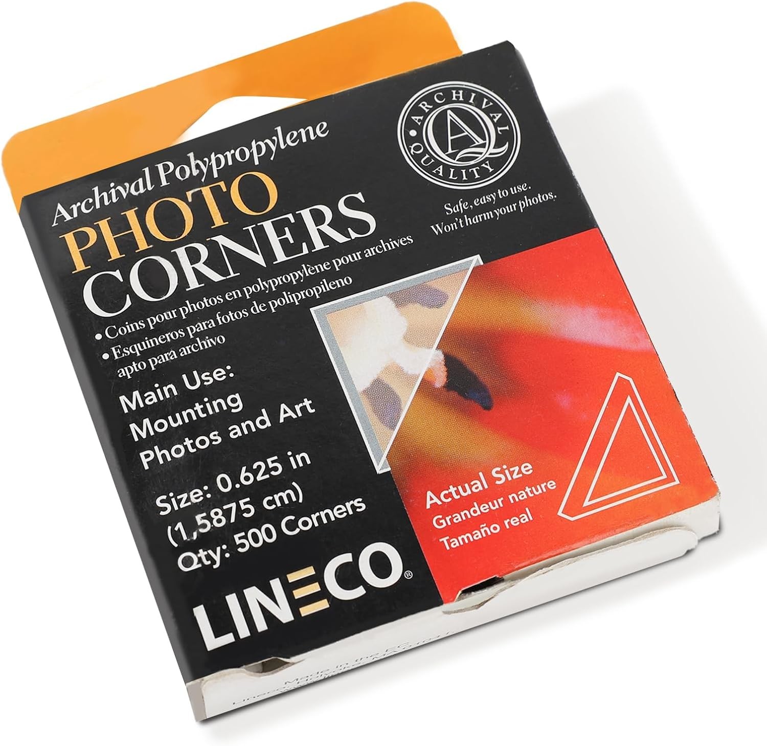 Infinity 0.625" Clear Archival Photo Corners, 500 PCS