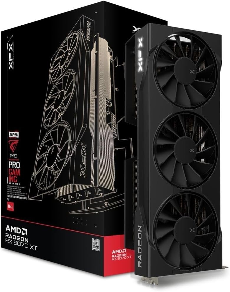 XFX Swift AMD Radeon RX 9070 XT Triple Fan Gaming Edition RX-97TSWF3B9 Brand NEW