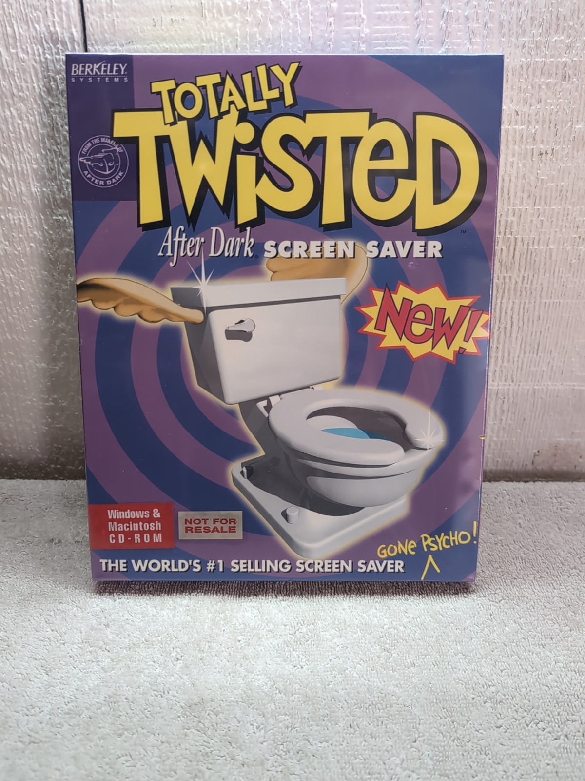 NEW Totally Twisted After Dark Windows Mac Big Box CD 1995 Berkeley Screen Saver