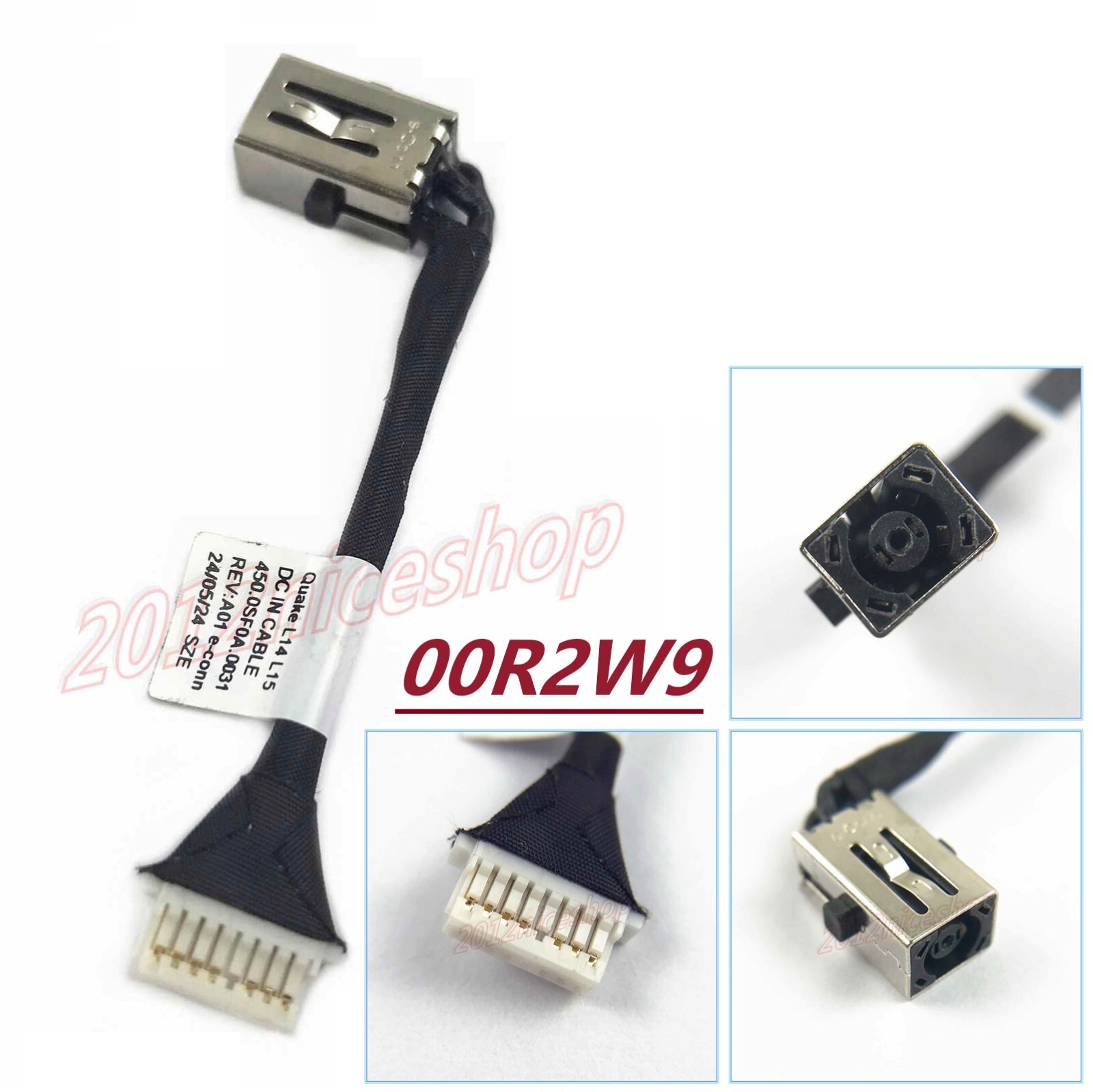OEM DC IN Power Jack w/ CABLE For Dell Latitude 3440 3540 450.0SF0A.0031 0R2W9