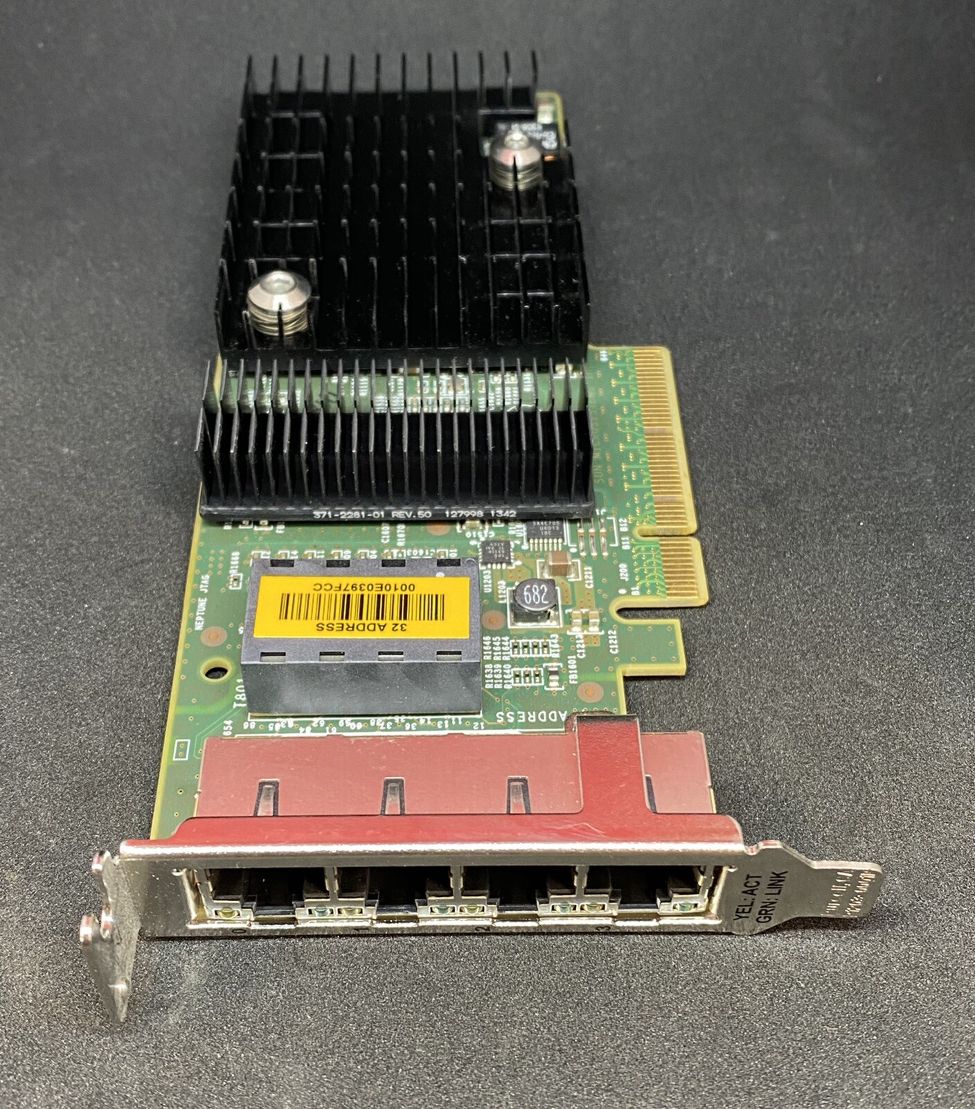 Sun Oracle Quad Port GbE PCIe Gigabit UTP Low Profile Ethernet Adapter 7055021